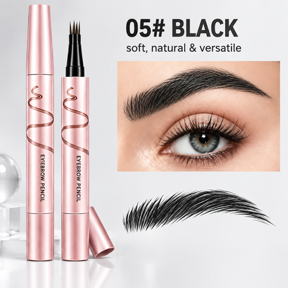 Waterproof Eyebrow Pencil with 4-Prong Tip